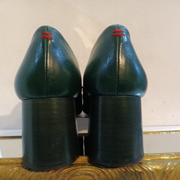 Halmanera DANI03 Baron Petrolio Green Leather Round Heeled Loafer 39.5 - Picture 4 of 12